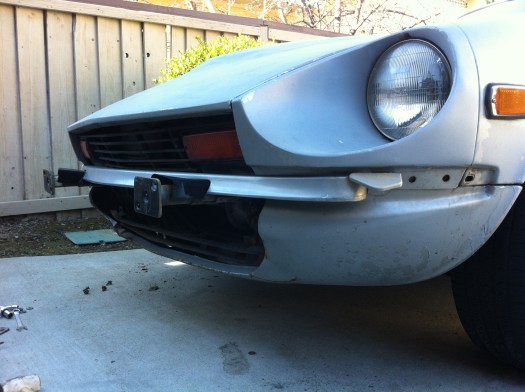 280z Front bumper removed - DailyDatsun.com