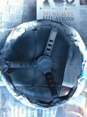 240z steering wheel - black paint coat