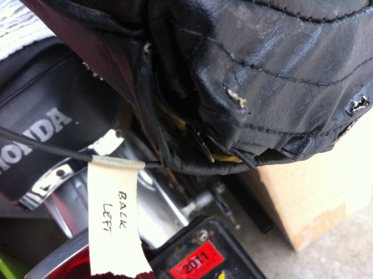 1977 280z seat - metal reinforcement rod