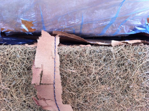 1977 280z seat - disintegrated cotton flap