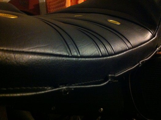 1976 280z seat cover - folding over the prongs