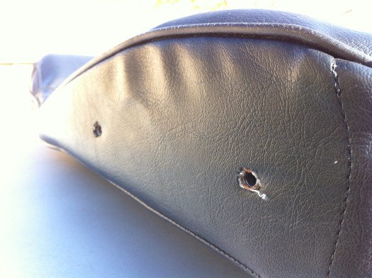 1976 280z seat cover - seat arm holes