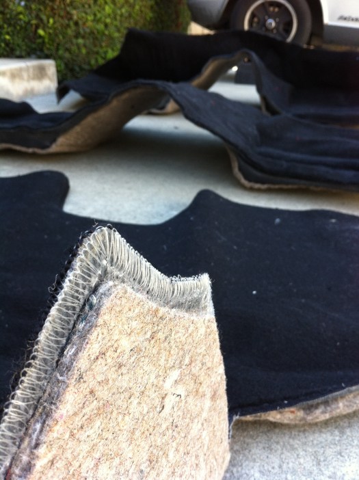 MSA 280z carpet - carpet pad close up 2