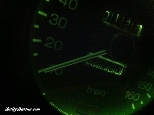 DailyDatsun-280z-88k-mileage Datsun 280z odometer