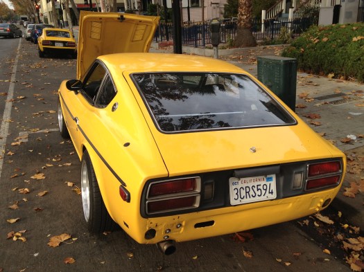 Yellow 280z rear - Daily Datsun
